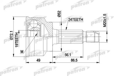 PATRON шрус PCV1171 купить,NaN