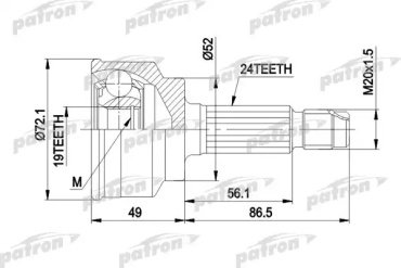 PATRON шрус PCV1171 купить,NaN