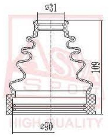 ASVA пыльник шруса внутреннего ASBT-INP120. ASBTINP120 купить,NaN