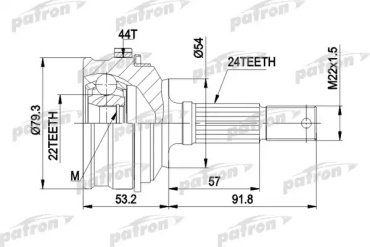 PATRON шрус наружный PCV1159 купить,NaN