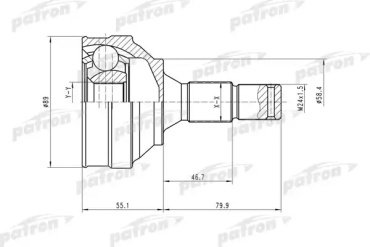 PATRON шрус PCV1446 купить,NaN