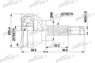 PATRON шрус PCV1055 купить,NaN