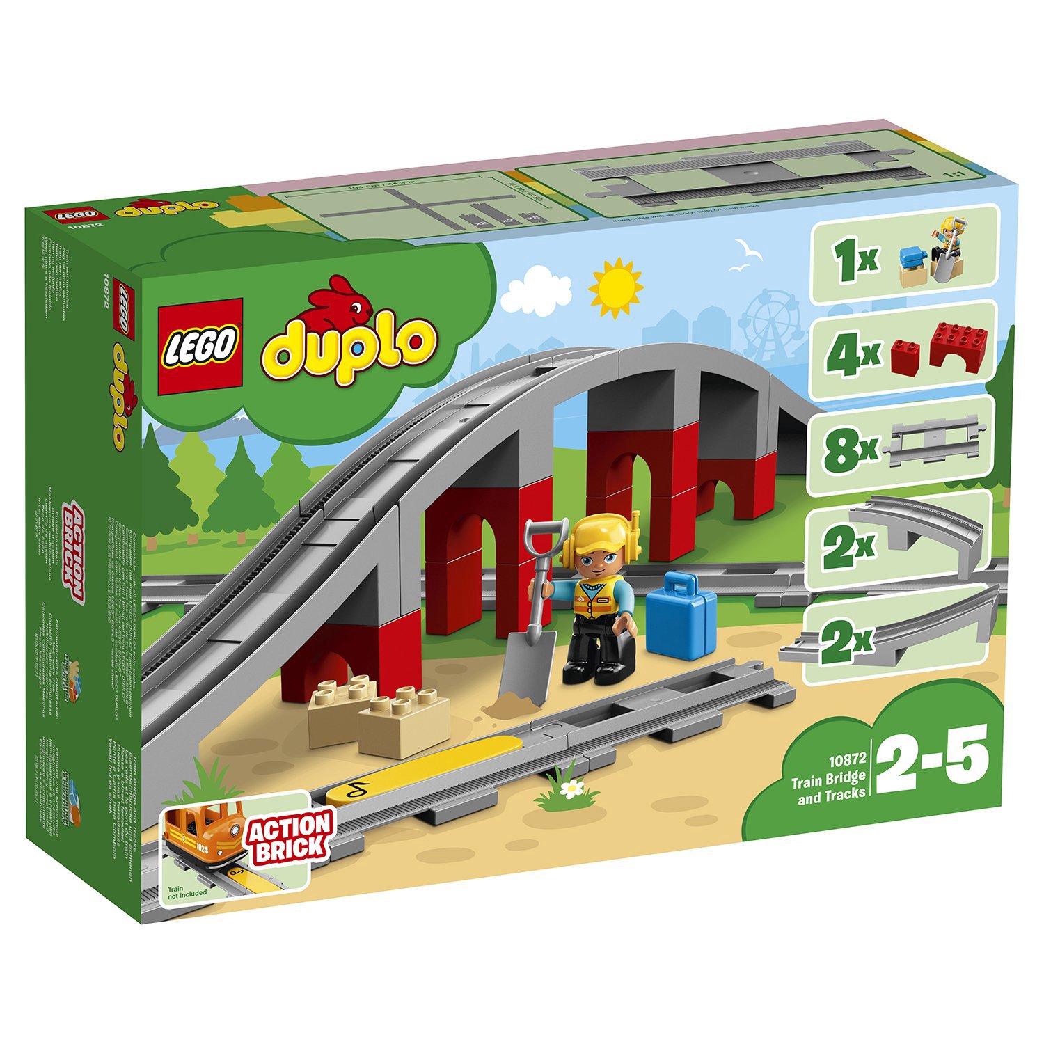 Конструктор Lego Duplo Железнодорожный мост 10872 купить,NaN
