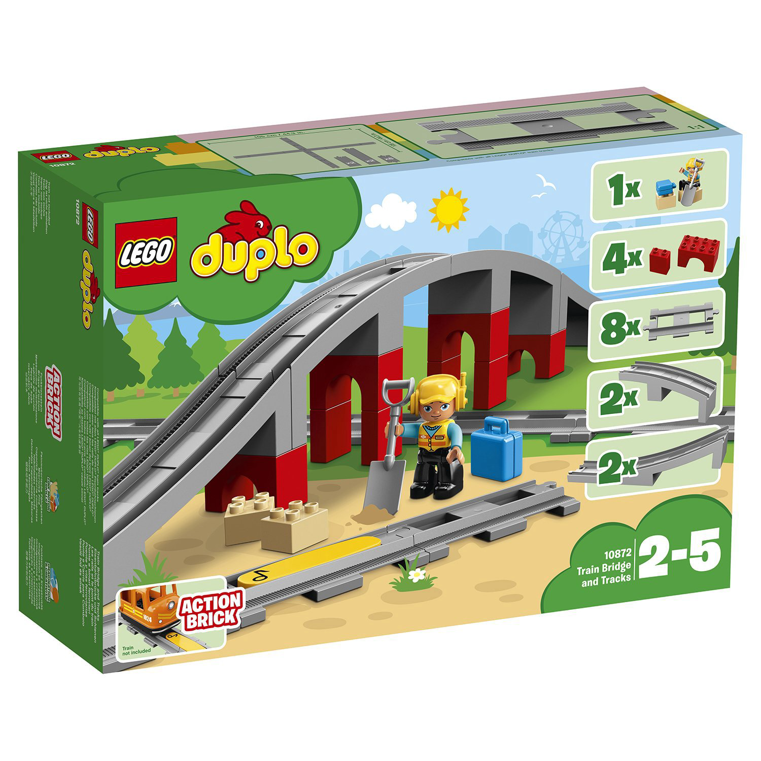 Конструктор Lego Duplo Железнодорожный мост 10872 купить,NaN