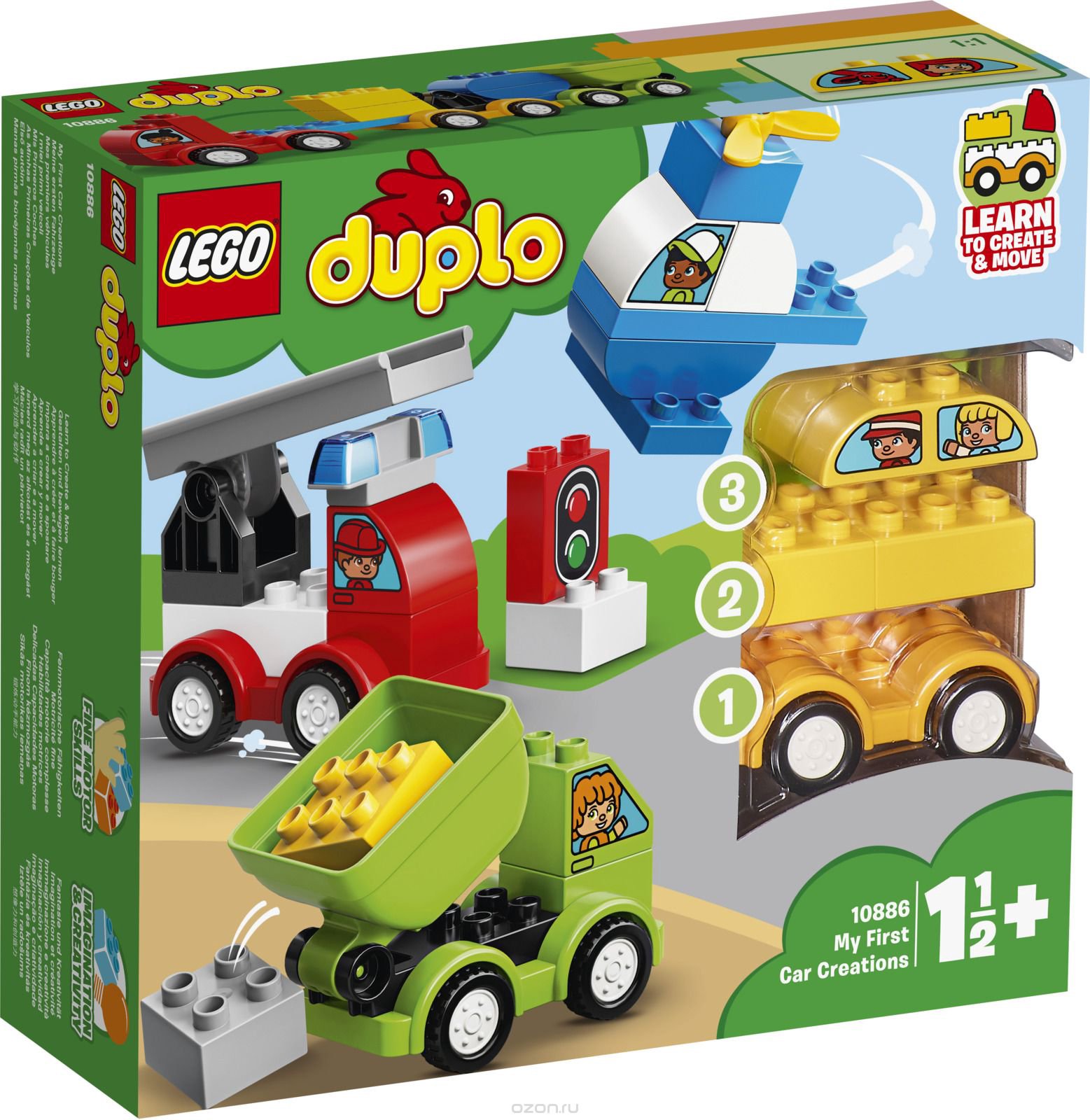 Конструктор Lego Duplo Мои первые машинки 10886 купить,NaN