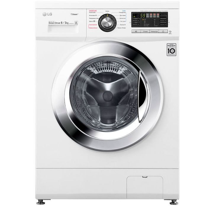 Стиральная машина LG F1296CDS3 белая купить,NaN