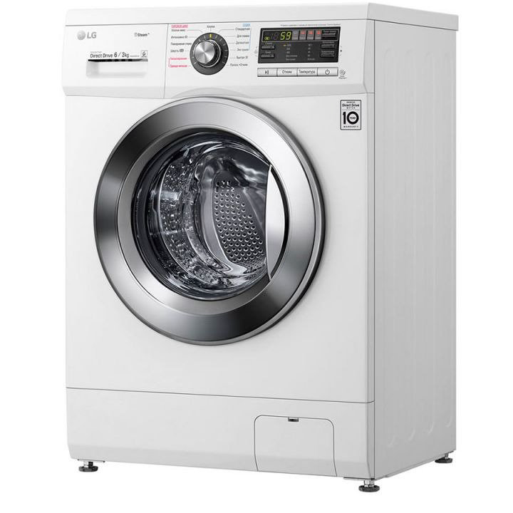 Стиральная машина LG F1296CDS3 белая купить,NaN