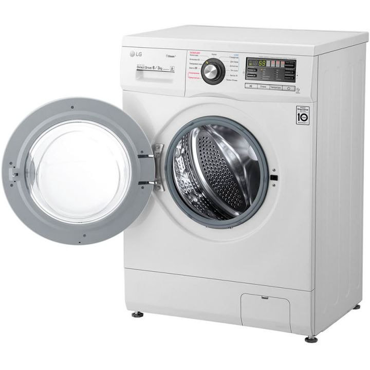 Стиральная машина LG F1296CDS3 белая купить,NaN