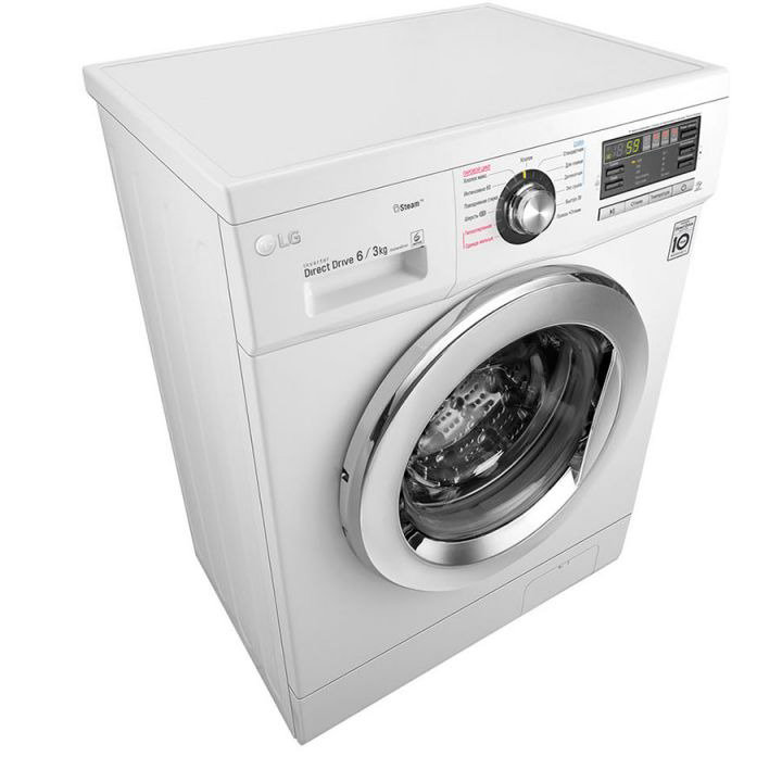 Стиральная машина LG F1296CDS3 белая купить,NaN