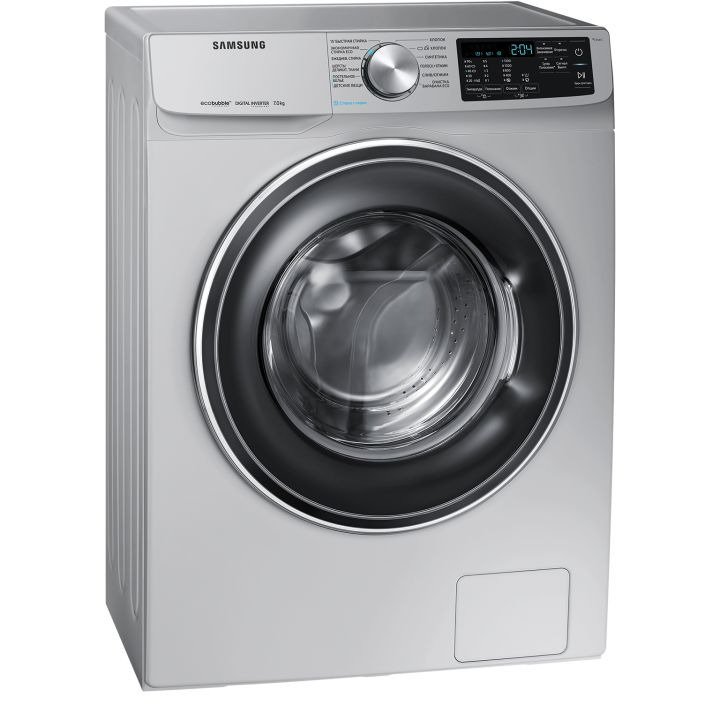 Стиральная машина Samsung WW80R42LXESDLD серебристая купить,NaN