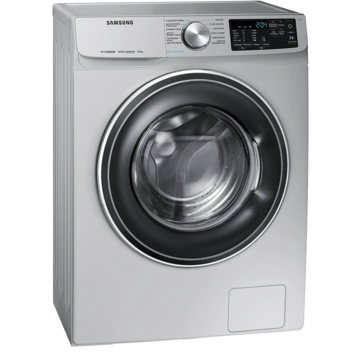 Стиральная машина Samsung WW80R42LXESDLD серебристая купить,NaN