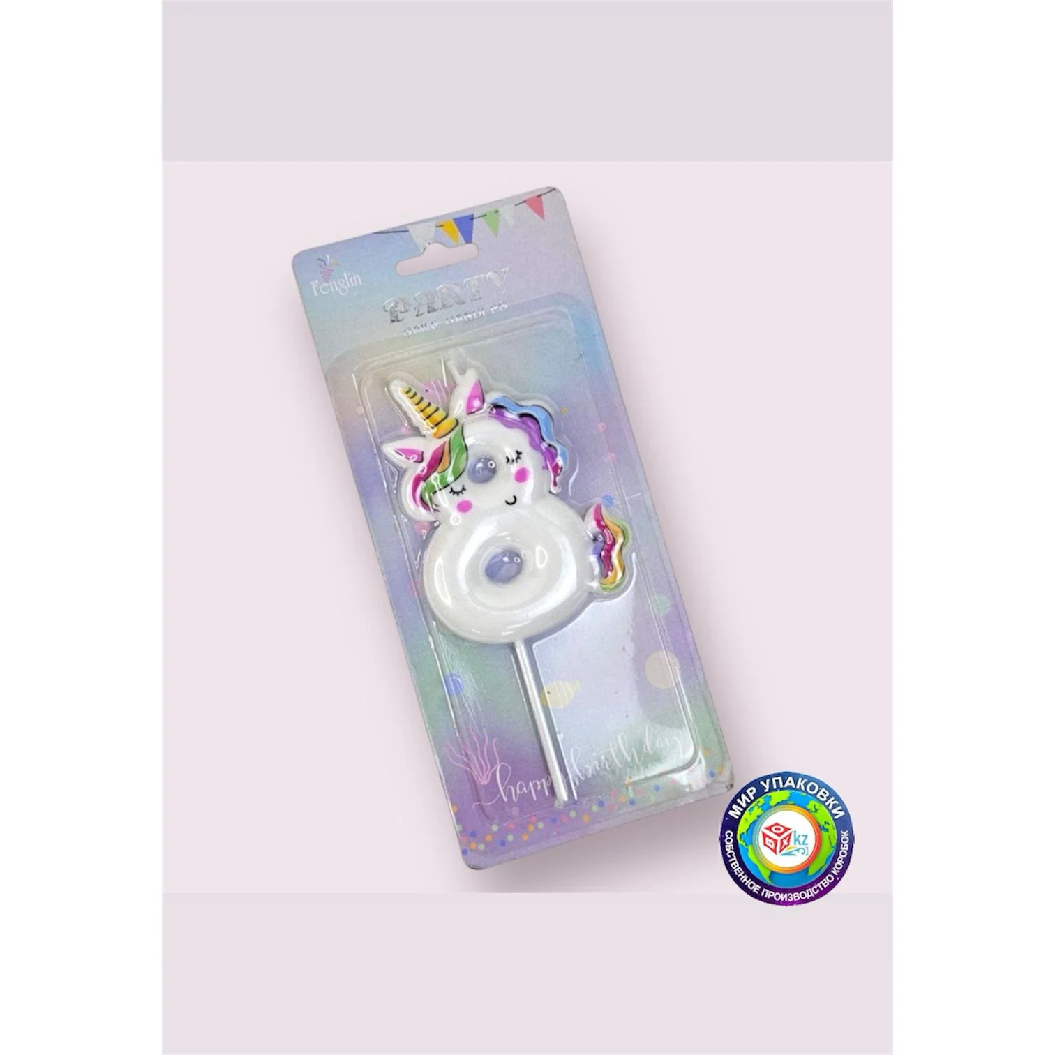 Свеча Box.kz Цифра 8 Единорог - ForteMarket Свеча Box.kz Цифра 8 Единорог купить,0