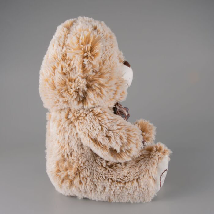Мягкая игрушка Bulu-Xiong Plush Медвежонок с бантом  светло-коричневый 30см купить,NaN