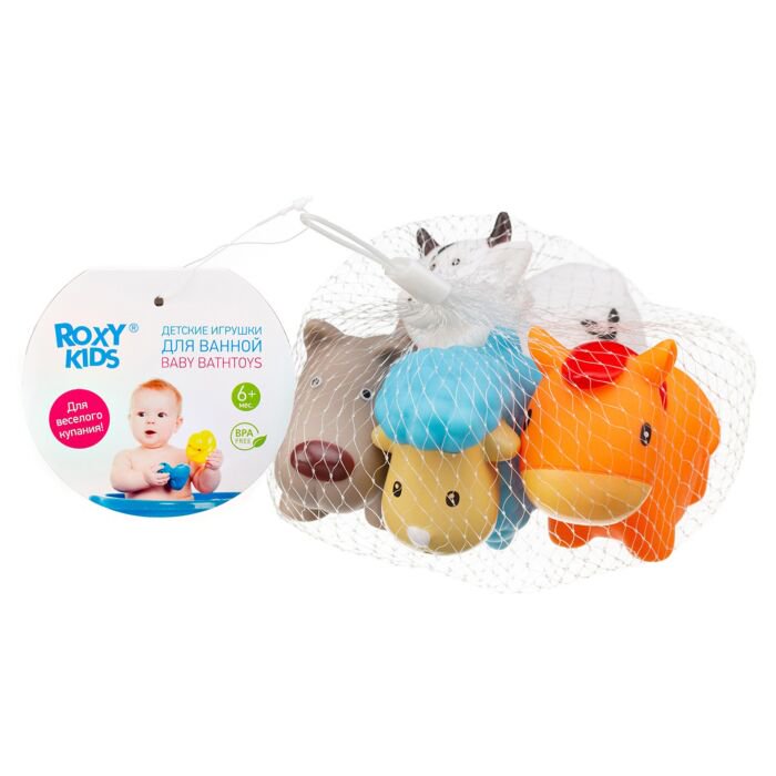 Набор игрушек для ванной Roxy Kids  Моя ферма 4шт