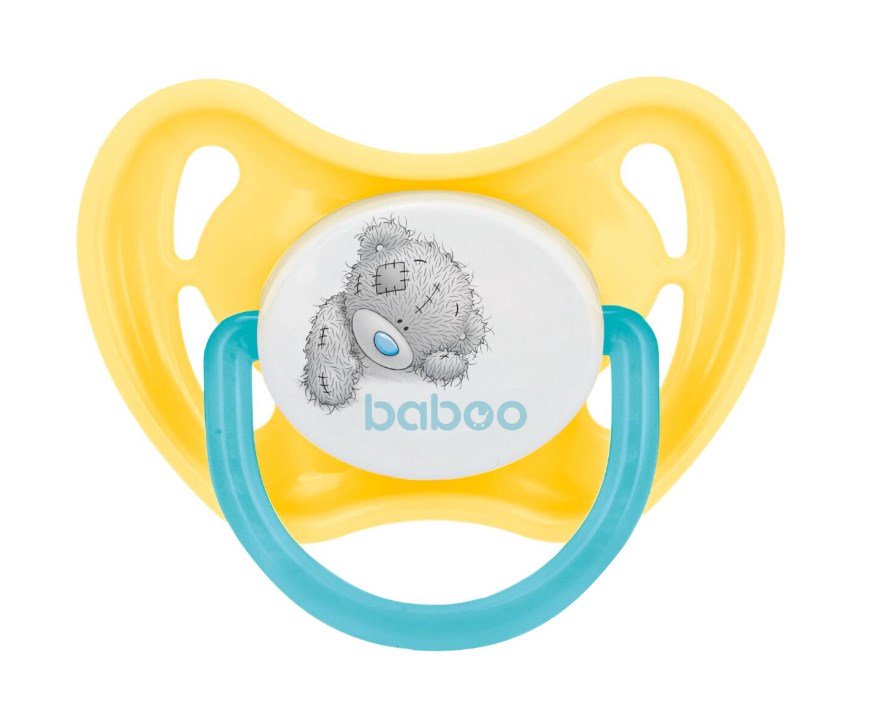 Пустышка Baboo   Me to you круглая 6м+  оранжевая купить,NaN