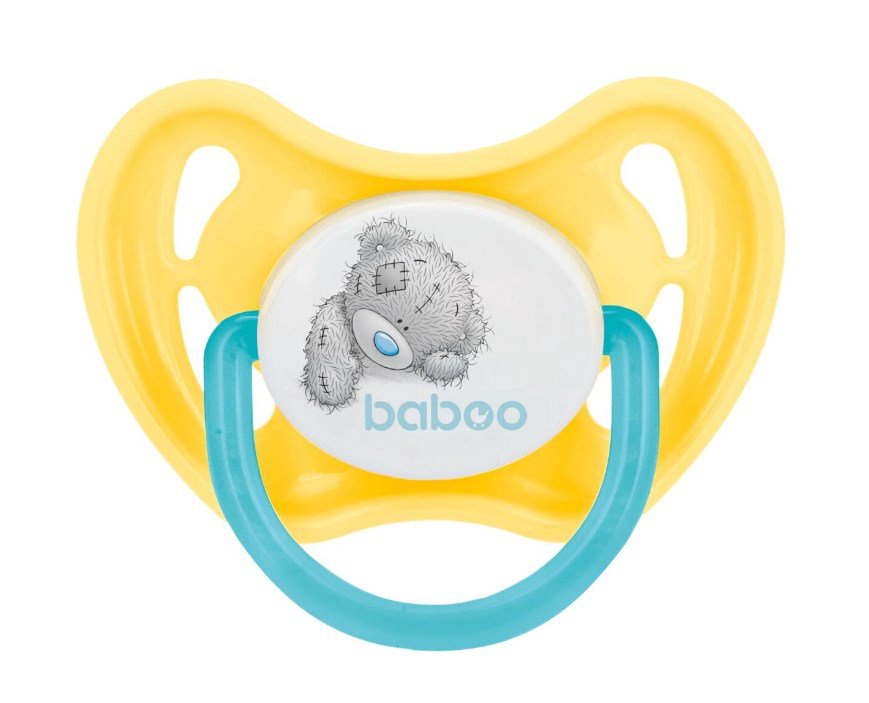 Пустышка Baboo   Me to you круглая 6м+  оранжевая купить,NaN