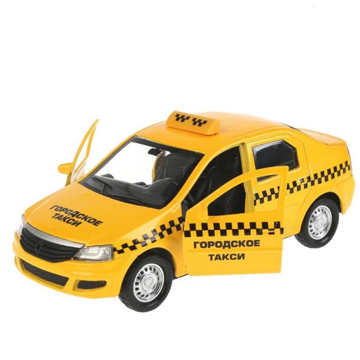 Машинка Технопарк   Renault Logan такси 12см желтая купить,NaN
