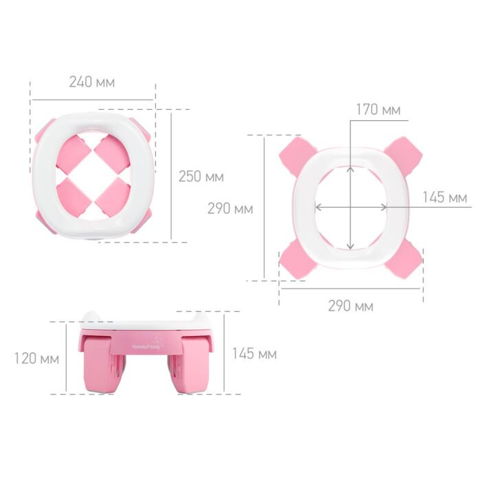 Горшок Roxy Kids HandyPotty розовый купить,NaN
