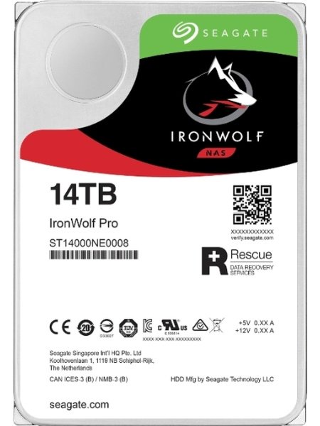 Жесткий диск HDD Seagate IronWolf Pro NAS 14Tb
