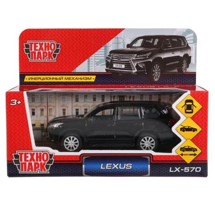 Машинка Технопарк  LX-570 12см  черная купить,0