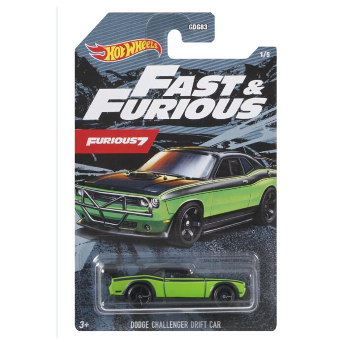 Машинка Hot Wheels Basic Fast&Furious-Dodge Challenger Drift Car купить,NaN
