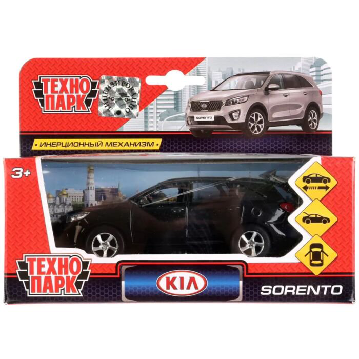 Машинка Технопарк  Kia Sorento Prime  12см черная купить,NaN