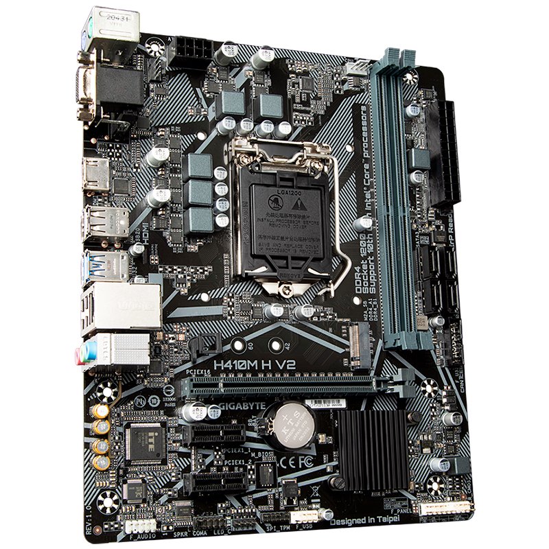 Материнская плата Gigabyte H410M H V2 - ForteMarket Материнская плата Gigabyte H410M H V2 купить,0