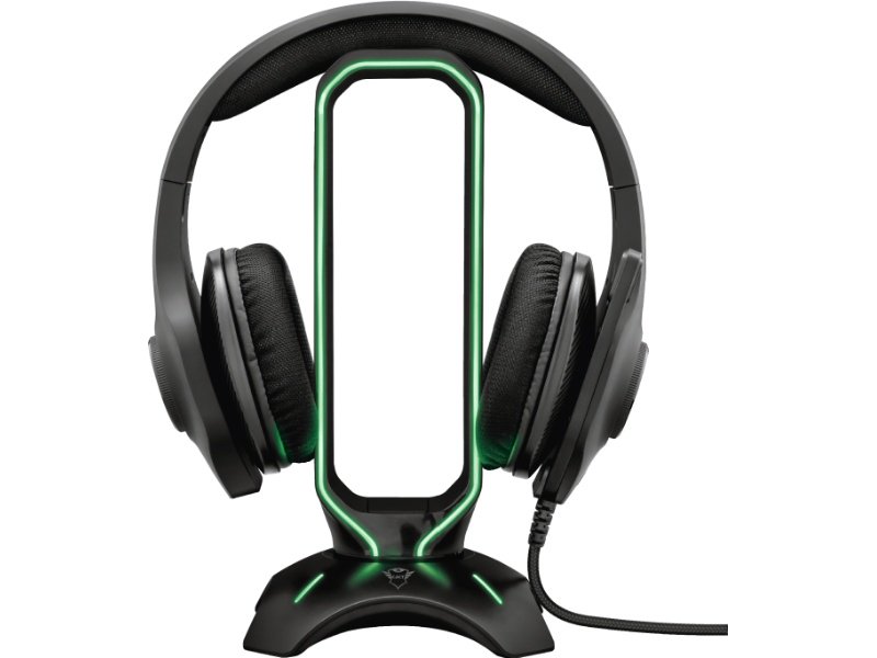Подставка для наушников Trust GXT 265 Cintar RGB Headset Stand черная купить,NaN