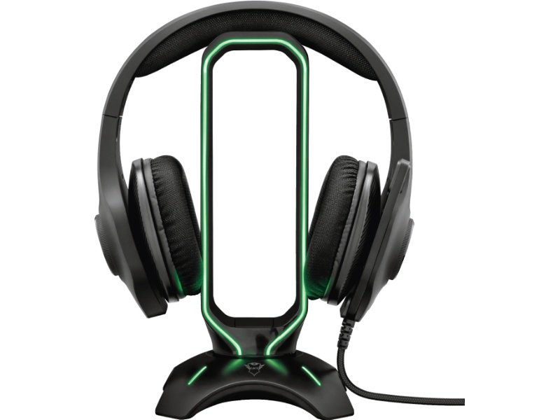 Подставка для наушников Trust GXT 265 Cintar RGB Headset Stand черная купить,NaN