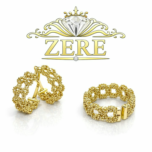 Комплект Zere ZR070306 золото 14.6гр 18р