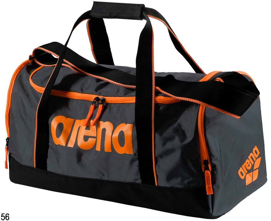 Сумка Arena Spiky Medium 56 черно-оранжевая купить,NaN