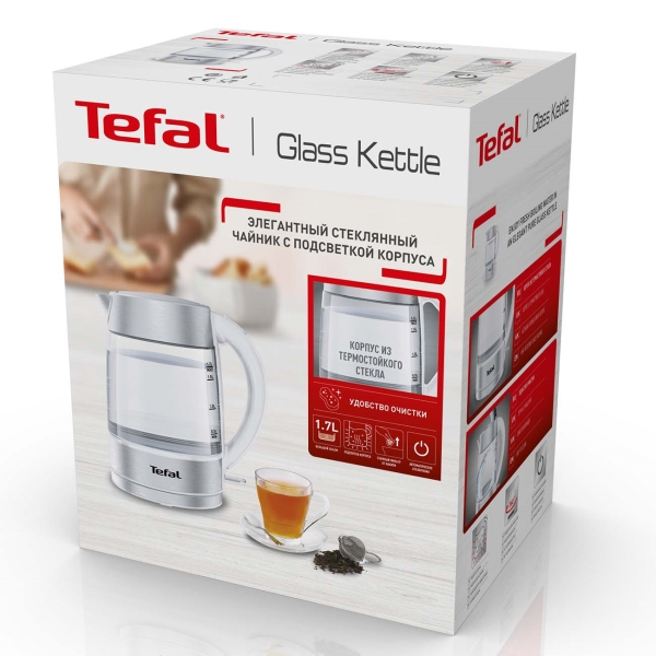 Электрочайник Tefal KI772138 белый купить,0