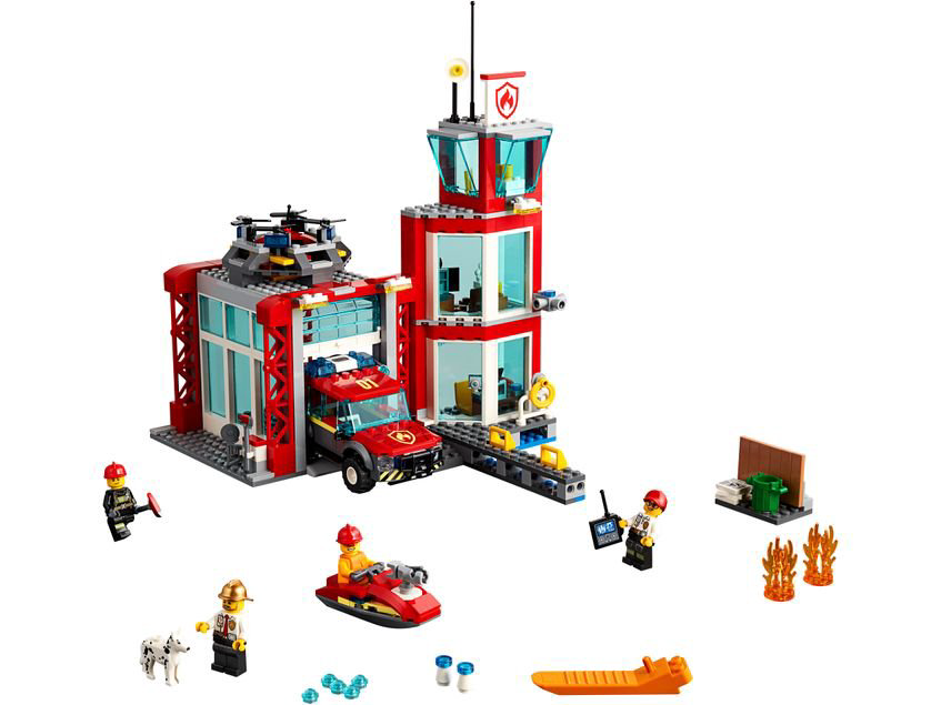 Конструктор Lego City Пожарное депо 60215 купить,NaN