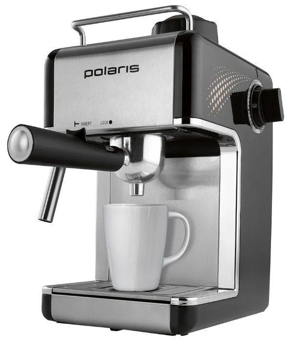 Кофеварка Polaris PCM 4010A серебристая купить,NaN