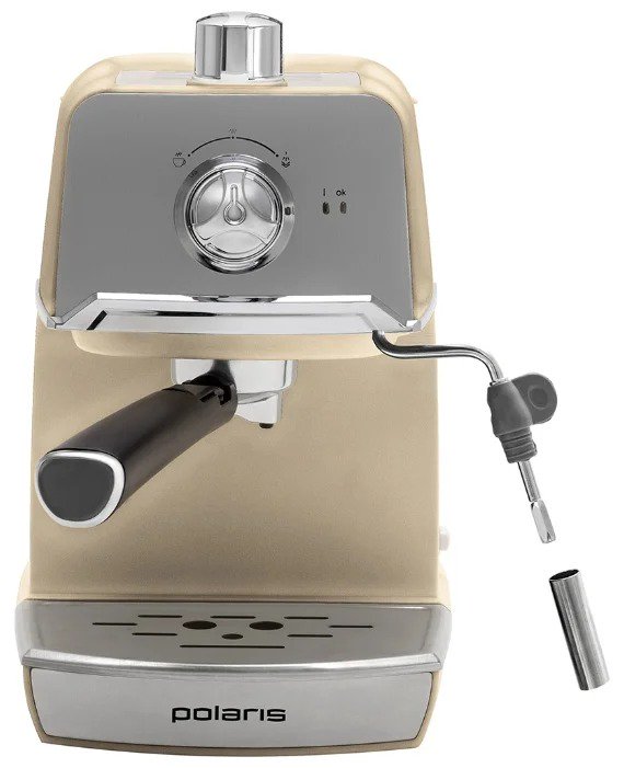 Кофеварка Polaris PCM 1529E Adore Crema бежевая - ForteMarket Кофеварка Polaris PCM 1529E Adore Crema бежевая купить,0