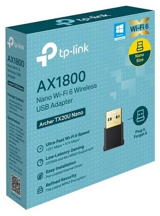 Wi-Fi адаптер TP-LINK Archer TX20U Nano купить,0