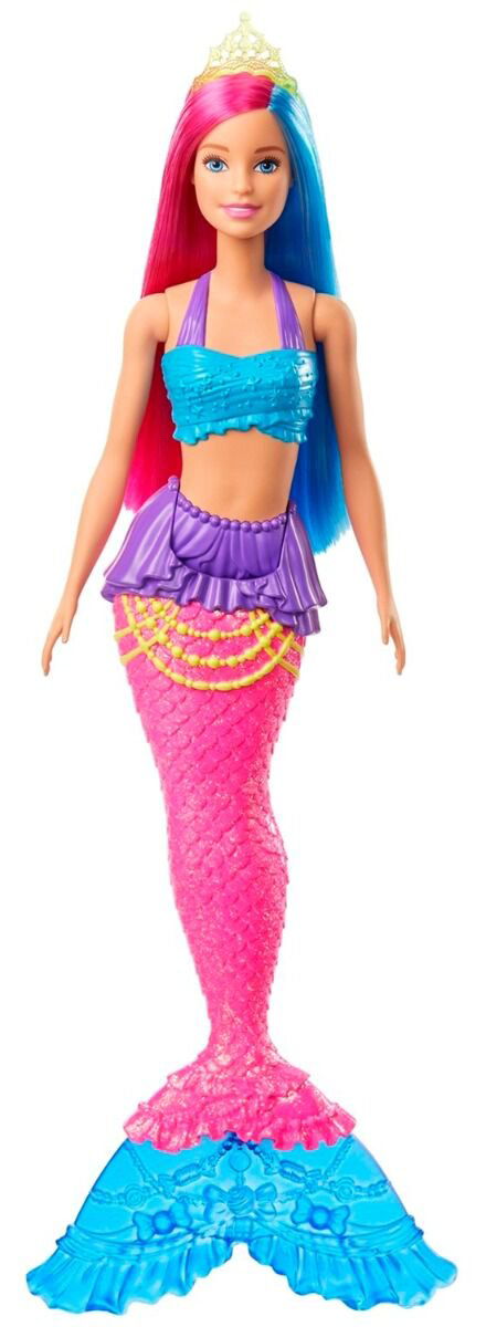 Кукла  Barbie   Дримтопия Русалочка  в голубом топе купить,NaN