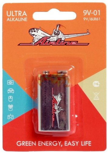 Батарейка 9V AIRLINE 1 шт купить,NaN