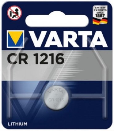Батарейка CR1216 VARTA 1 шт купить,NaN