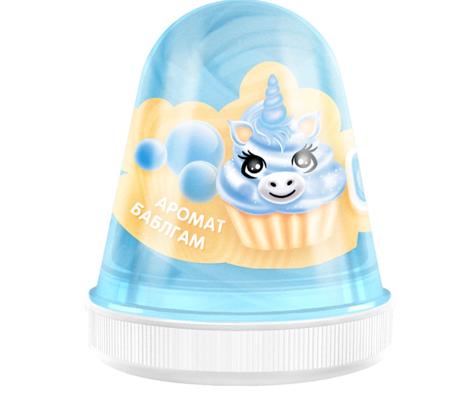 Слайм  Slime Fluffy  Голубой бабл-гам FL005 купить,NaN