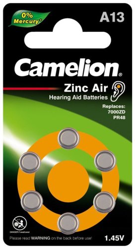 Батарейка A13 Camelion Zinc Air 6 шт купить,2200