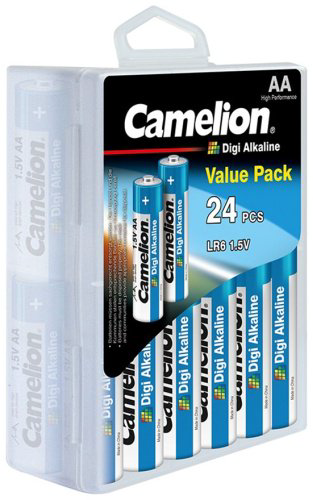 Батарейка AA Camelion Plus Alkaline LR6-PB24 24 шт