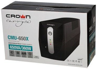 Источник бесперебойного питания CROWN СМU-650X купить,NaN