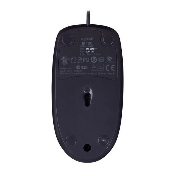 Мышь Logitech B100 910-003357 Black купить,0