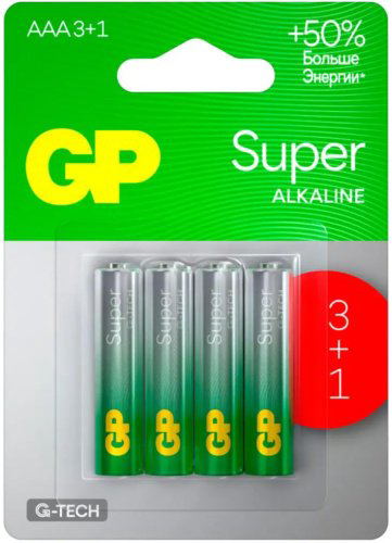 Батарейка AAA GP 4 шт