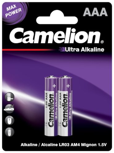 Батарейка AAA Camelion Ultra Alkaline LR03-BP2UT 2 шт