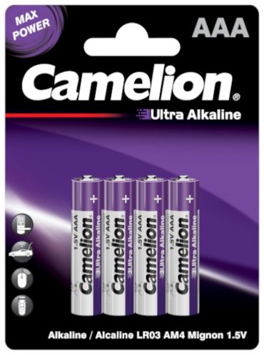 Батарейка AAA Camelion Ultra Alkaline LR03-BP4UT 4 шт