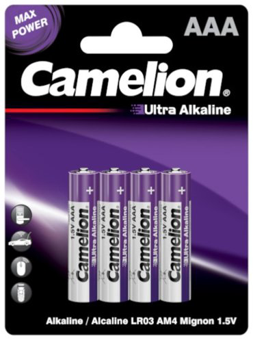 Батарейка AAA Camelion Ultra Alkaline LR03-BP4UT 4 шт