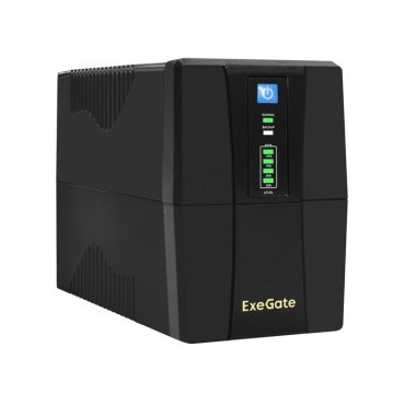 Источник бесперебойного питания ExeGate BNB-600.LED.AVR.2SH
