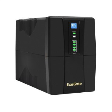 Источник бесперебойного питания ExeGate BNB-600.LED.AVR.2SH